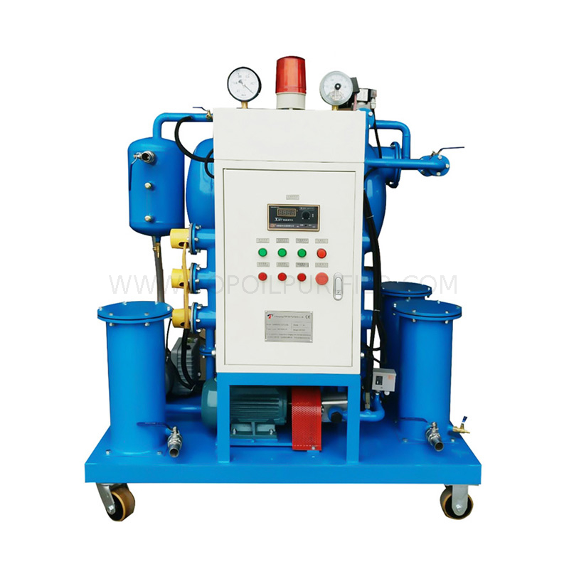 Purificador de aceite aislante completamente automático con control PLC ZY-A